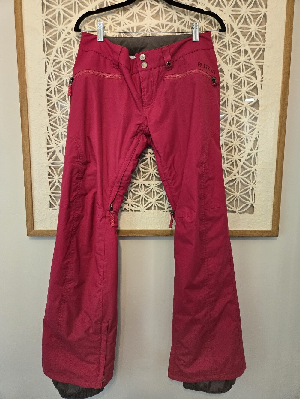 Burton Women’s Ski Pants Snowboard Pants Size Small Hot Pink Waterproof Winter